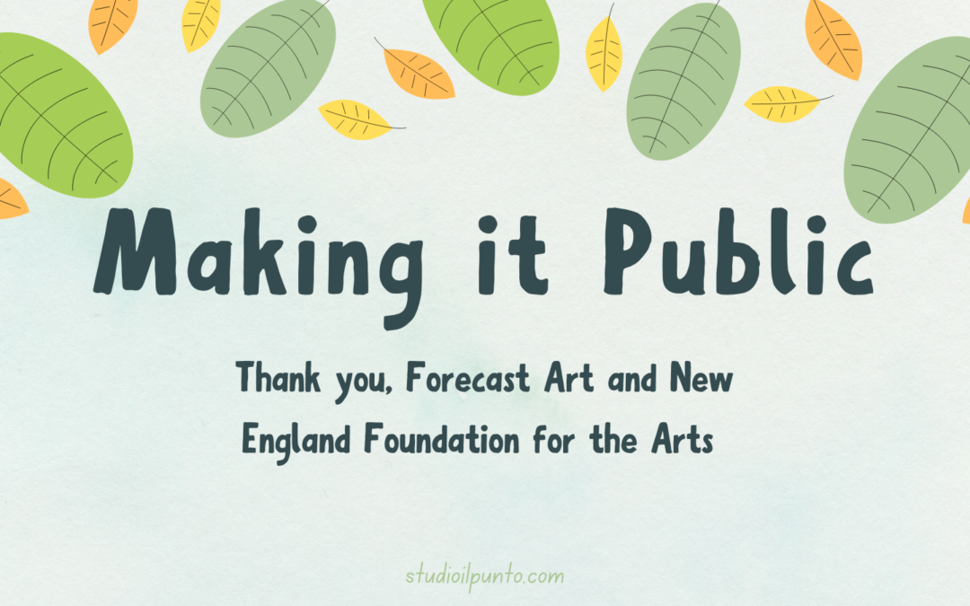 Alanna Nelson thanks Forecast Public Art for "making it public" training